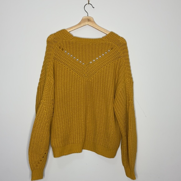Mustard Yellow Open Front Cardigan - Picture 7 of 13